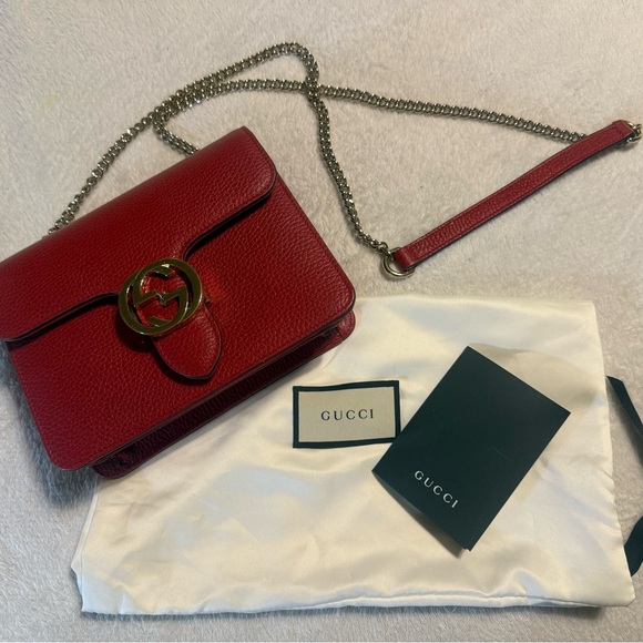 Gucci calfskin small interlocking gg bag - Picture 2 of 11